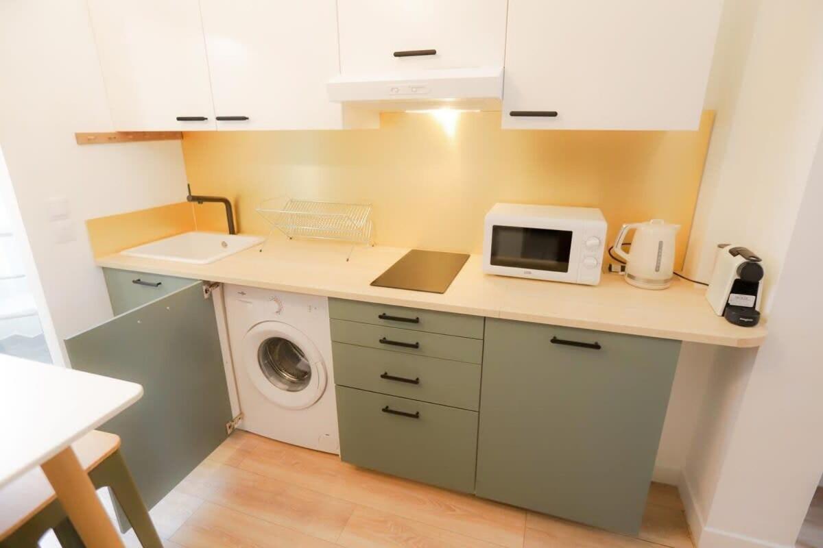 Appart' Hotel Pink Cosy 5Min Rer Proche Paris โอแบวีลีเย ภายนอก รูปภาพ