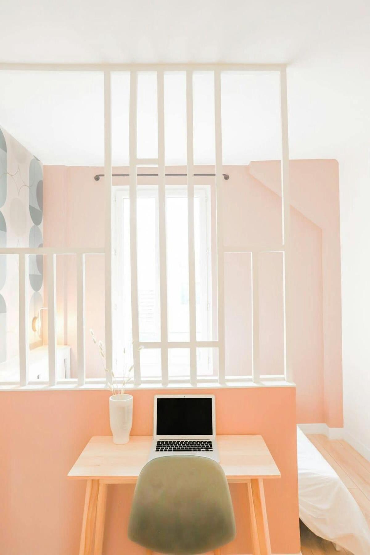 Appart' Hotel Pink Cosy 5Min Rer Proche Paris โอแบวีลีเย ภายนอก รูปภาพ